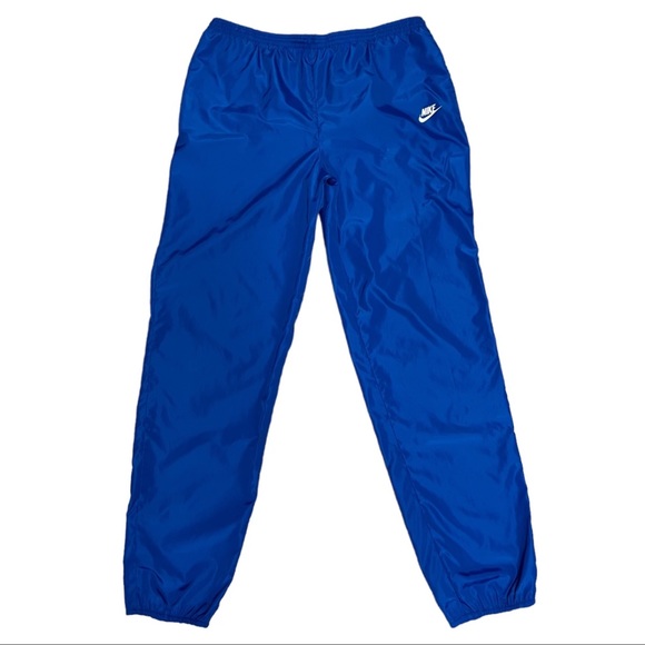 Nike Other - Vintage Nike Windbreaker Pants Royal Blue Men’s XL Extra Large Drawstring 34X34